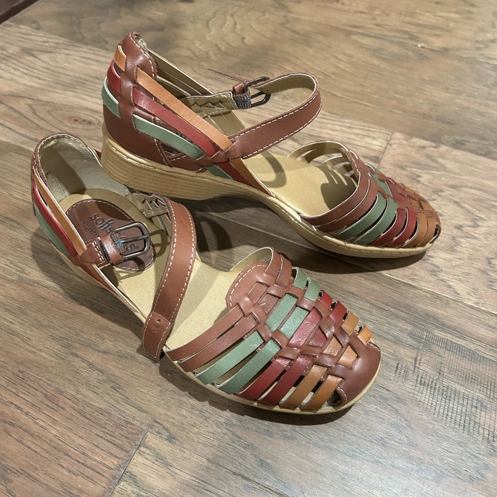 Colorful Strappy Huarache Women's Sandals